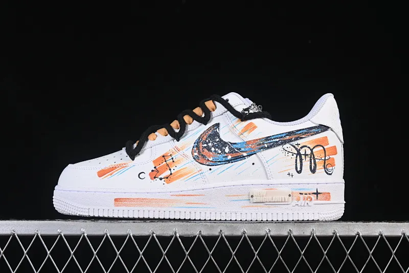 All categories Nk Air Force 1 Air Force series Nk Air Force 1 Low Air Force low-top Nike Air Force 1'07 Low "Scorpio" Hand-painted graffiti Twelve zodiac signs series Scorpio Air Force 1 low-top casual sneakers Constellation 10241122